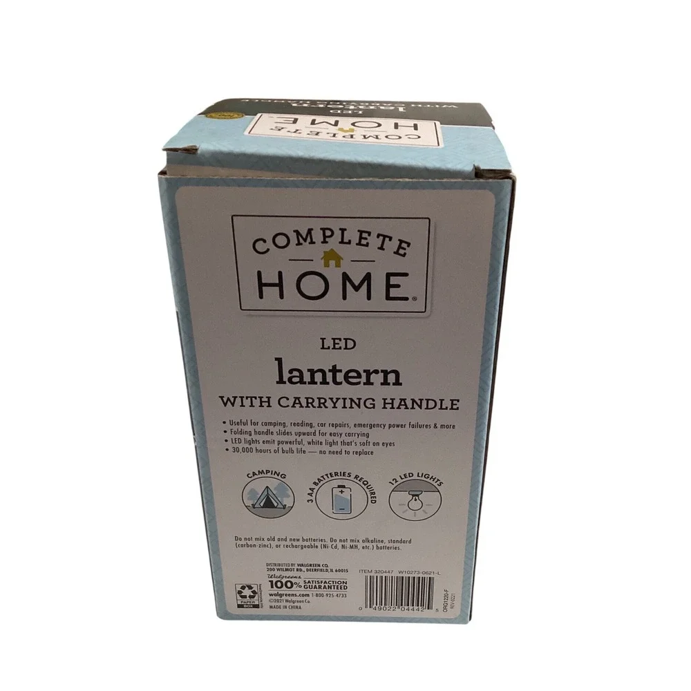 Complete‎ Home LED Lantern with Carrying Handle Useful for Camping Emergencies